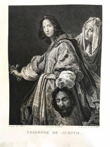 TRIUNFO DE JUDITE - TARDIEU Pierre Alexandre - gravura a buril